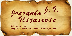 Jadranko Ilijašević vizit kartica